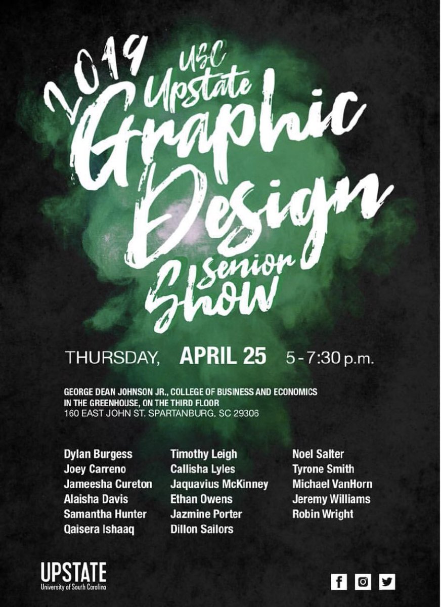KirklandDesign's tweet photo. This Thursday, April 25, 5-7:30. Graphic Design Senior Show. https://t.co/24cZro8V4i