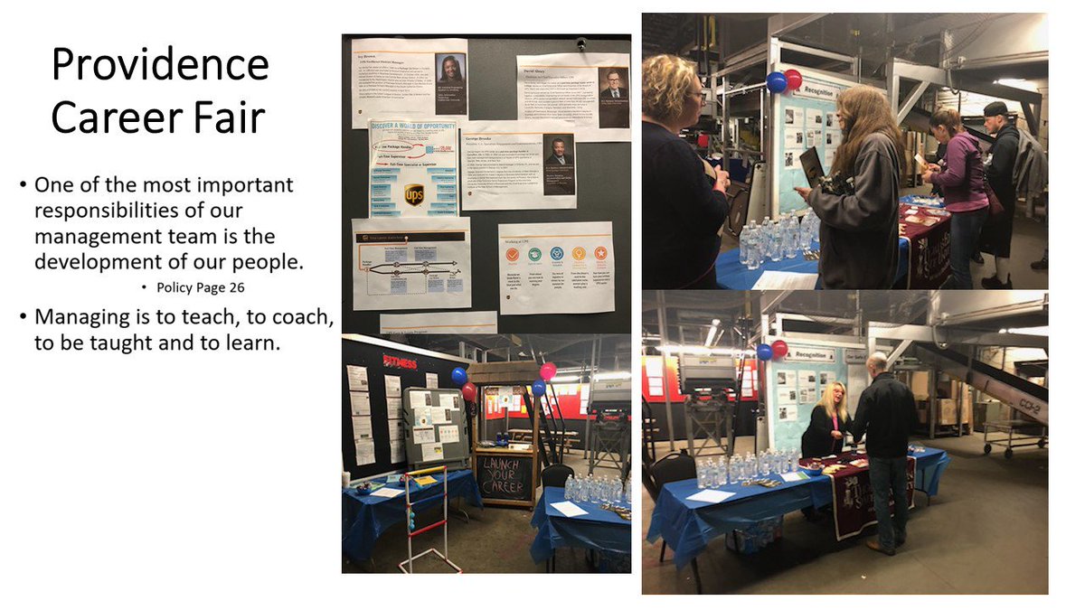 Today in Warwick, RI an internal career fair was held for candidates to learn more about UPS! Participants were told about their roles, but also told about UPS's overall goals and plans for the future. We're hoping today's candidates join our united family! <a href="/amy_madeira/">Amy Madeira</a> #Partners