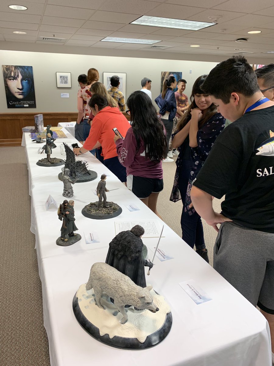 tamulibraries's tweet photo. We are open! Come hold Longclaw or Needle and check out some exclusive  items from our Game of Thrones collection! We are open til 3:30 today and tomorrow from 1:30-3:30 in Evans Library on the first floor. https://t.co/UqcoQAJRmL