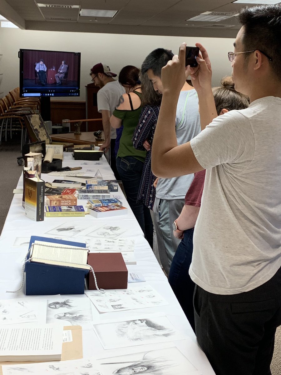 tamulibraries's tweet photo. We are open! Come hold Longclaw or Needle and check out some exclusive  items from our Game of Thrones collection! We are open til 3:30 today and tomorrow from 1:30-3:30 in Evans Library on the first floor. https://t.co/UqcoQAJRmL
