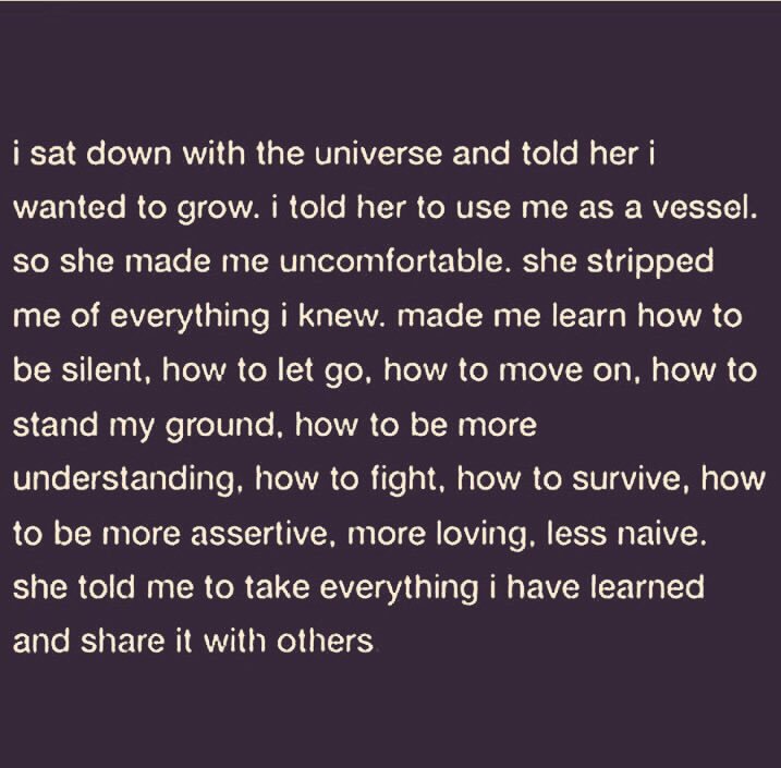 True growth hurts like hell until you learn to surrender to the universe &amp; focus only on the love. Then the flow happens. Love will always find a way forward. The rest will fall away 💕#truelove #raiseyourvibration #becomelove #loveyourself #knowyoudeservethebest #LOVE