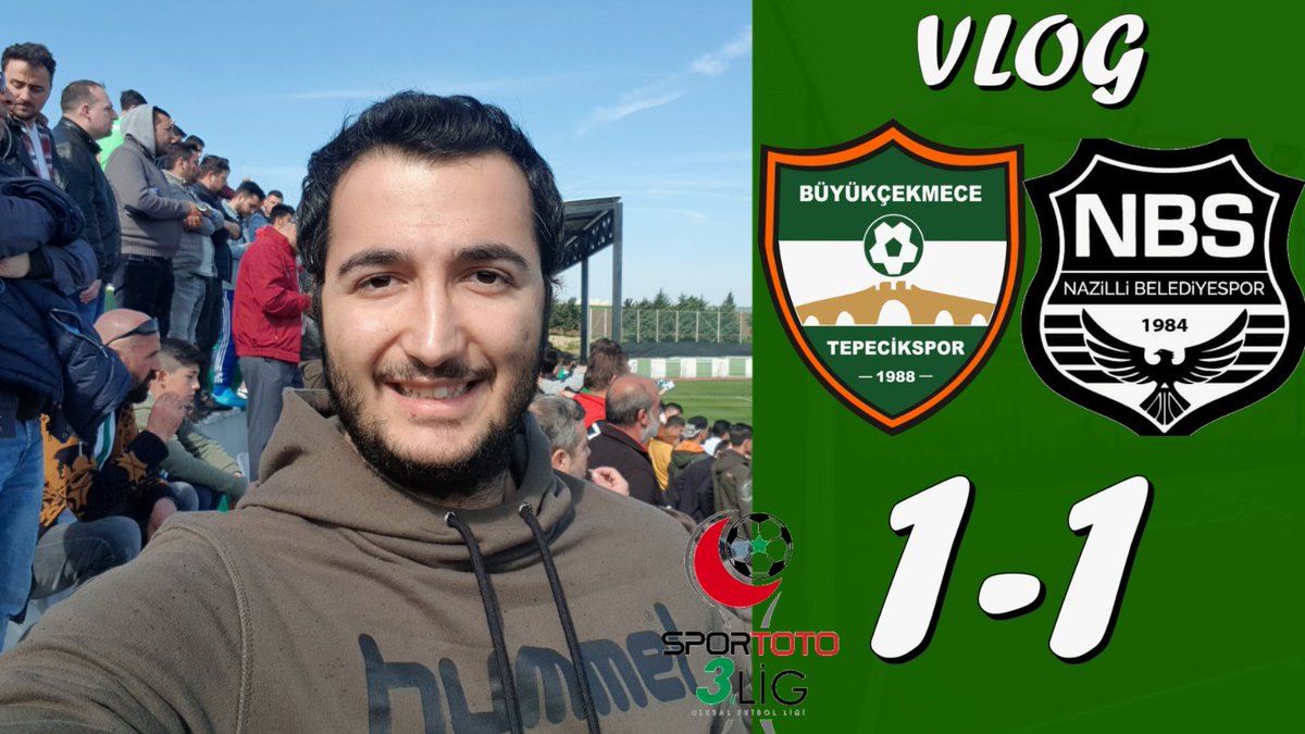 Büyükçekmece Tepecikspor 1-1 Nazilli Belediyespor 3. Ligde Kıran Kırana Geçen Müthiş Maçın Vlogu Şimdi Youtube Kanalimda 👉 m.youtube.com/watch?v=GbvQts…
#NeverEnough #Galatasaray #Fenerbahce #FenerOl #23Nisan #Beşiktaş #futbol #Trabzonspor #FenerbahceBeko #Hedef22 #beyazfutbolbence