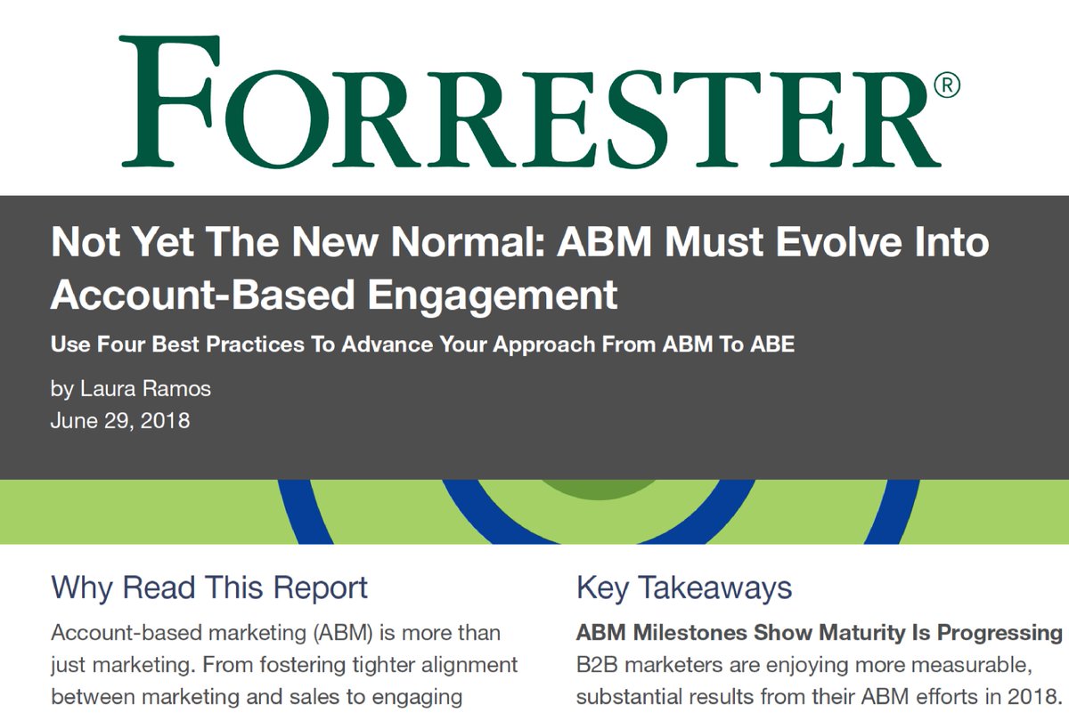 Account-based marketing is a hot topic, but how far has it really progressed? Take our <a href="/forrester/">Forrester</a> survey to learn how you are doing and how you compare to peers. bit.ly/2GjX8Jx #ABM