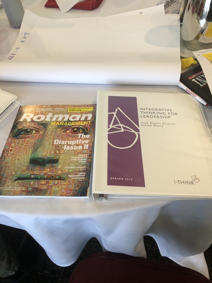 DebbieZiegler13's tweet image. At Integrative Thinking (I-THINK) For Leadership presented by Rotman School of Management. “The model I hold today, does not have to be the one I have tomorrow.” Nogah Kronberg @YRDSB @RotmanIThink @TSStigersYRDSB #IntergrativeThinking #Insight #CreativeProblemSolving