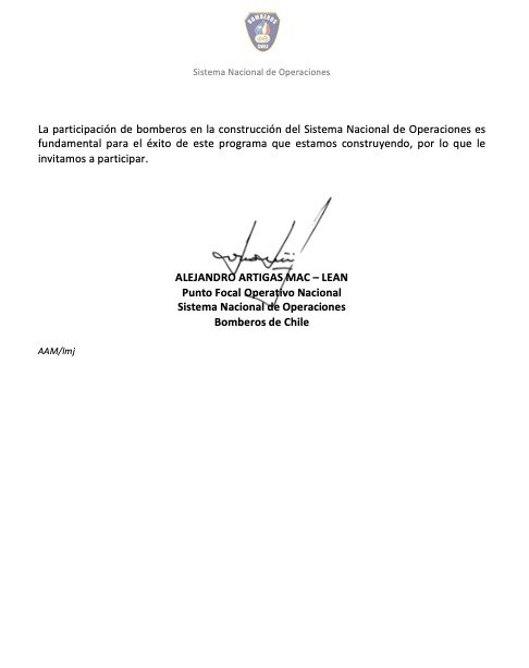 CONVOCATORIA JORNADA DE LANZAMIENTO GRUPO DE TRABAJO OPERACIONAL RESCATE AGRESTE 

Para ello se ha determinado la fecha 11 de mayo de 2019, esta Jornada se desarrollará en las instalaciones del Campus Central de la Academia Nacional de Bomberos en el horario de 8:00 a 19:00 hrs.