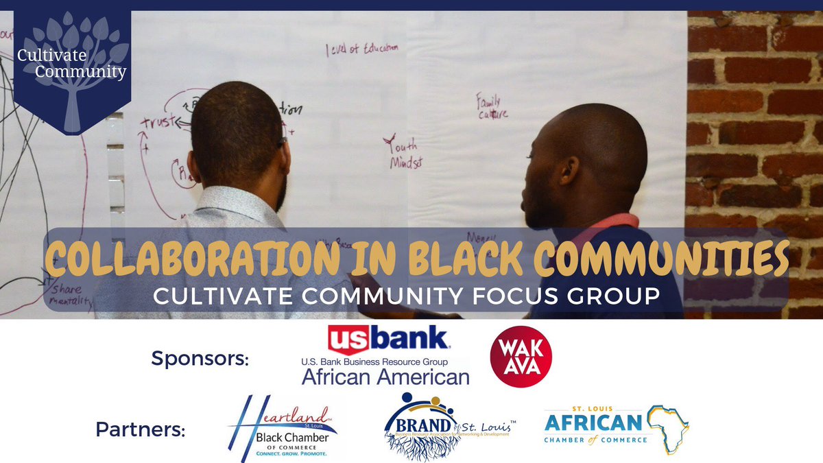 Photos from our Cultivate Community Focus Group: Fostering #Black Collaboration in partnership with <a href="/usbank/">U.S. Bank</a>’s #STL AABRG, <a href="/HeartlandBCC/">Heartland BCC</a>, <a href="/afrochamberstl/">ACCSTL</a>, and <a href="/wakavaherbalbev/">wakava</a>! Excited to share next steps soon! #BRANDofSTL #strategic #community #networking #collaboration #ujamaa