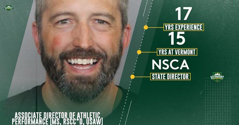 UVM_ATHPERF's tweet photo. Coach Smith brings 17 years experience to Vermont Athletic Performance and is also the Vermont State Director for the NSCA.  Each year he host's the Vermont State Clinic here at UVM.  This is a great event and if interested should check it out! https://t.co/mszY9FdoKd