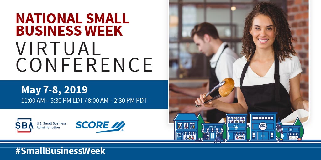 ScoreEast's tweet image. This National #SmallBusinessWeek (5/5 - 5/11), we're partnering with @SBAgov to bring you a FREE, 2-day virtual conference (May 7 - 8) for all current and aspiring #Smallbusiness owners. Register now: bit.ly/Register_VirtC…