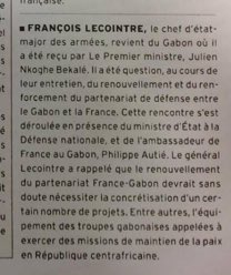 Cosa76's tweet photo. Dans la Lettre de l’Expansion, aujourd’hui mardi 23/04/19. #FrancoisLecointre revient du #Gabon.Pourquoi ne rencontre t il pas #Alibongo pour des questions aussi stratégiques?NI #FeuAliBongo ni #JNkogheBekale n'a pas le mandat du peuple,#LePeupleCestJeanPing
Lui seul est légitime https://t.co/D2AO5Jnqkd