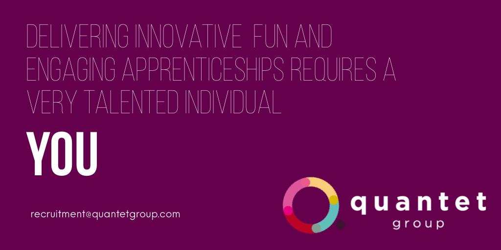 QuantetGroup's tweet photo. We’re looking for new team members who are passionate about providing an outstanding learning experience. Is that YOU? Message us to arrange a chat over coffee. #training #apprenticeship #levy #skillscoach https://t.co/UEzeyt1SCw https://t.co/QfxihtOOoY