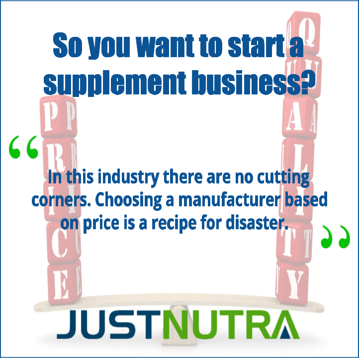 JUSTNUTRA's tweet photo. When it comes to dealing with manufacturers, if a price is too good to be true, it probably is. Do your research and find a trustworthy manufacturer to make your product. https://t.co/lABL7bqKnR
