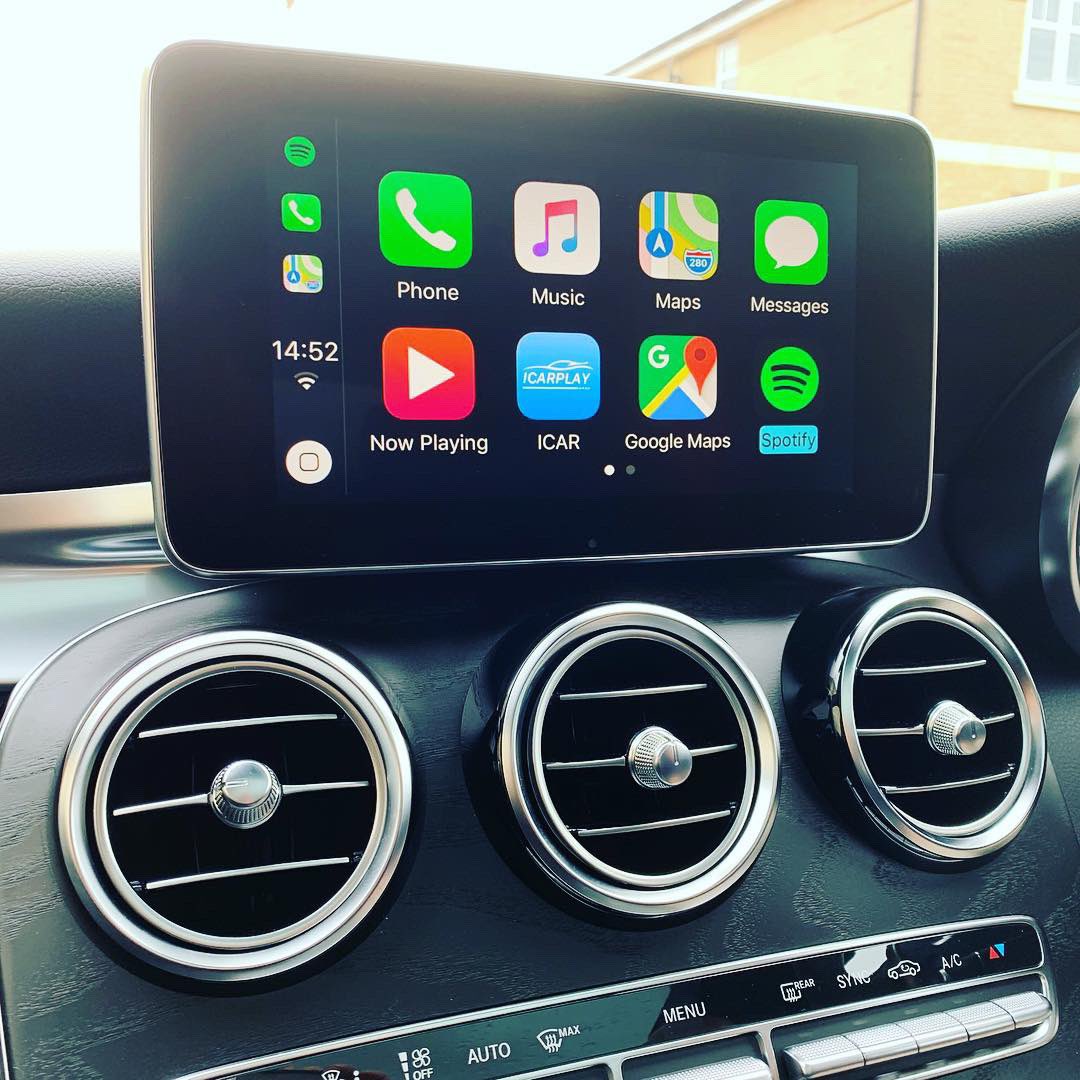 @apple_carplay fitted to this @mercedesbenz 2018 GLC!!
This is a complete media interface giving #applecarplay #androidauto #screenmirroring 
#reversecamera inputs when needed
Call for all your requirements
☎️07947135312
#mercedesglc #amg #apple #iphone