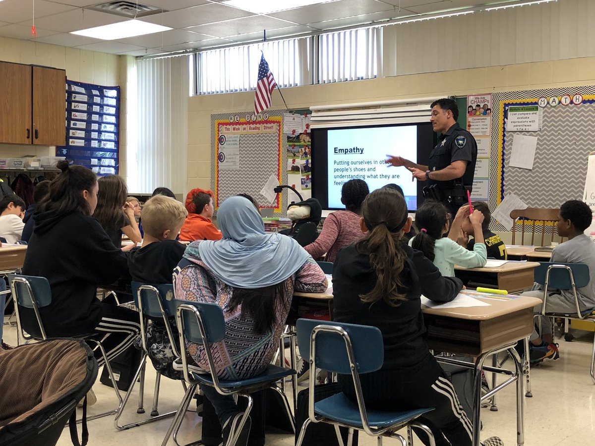 When your 5th grade Ss start belting out “walk, walk, walk...walk in their shoes” when <a href="/pcastro033/">Pablo Castro</a> asks about empathy during our D.A.R.E lesson! Priceless! #secondstep #CCSD93 <a href="/EJPrincipalD93/">Korrie McCarry</a> <a href="/ECJSchool/">Elsie Johnson School</a>