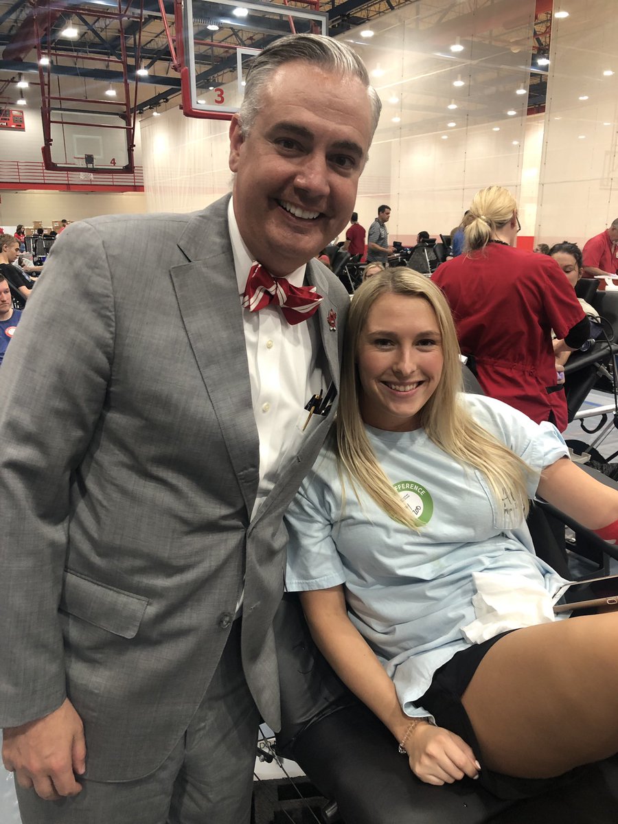 caboni's tweet photo. At the #greekweek blood drive — donated at the table next to @bram_kels who did great for her first time! Wonderful event where the @wku community turns out to help others. https://t.co/sd3OXGgtfH