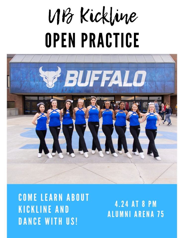 UBKickline's tweet photo. We're having an Open Practice this Wed at 8 pm! Come meet our team and learn what Kickline is all about 💙👯‍♀️ https://t.co/jFaywWhgkF