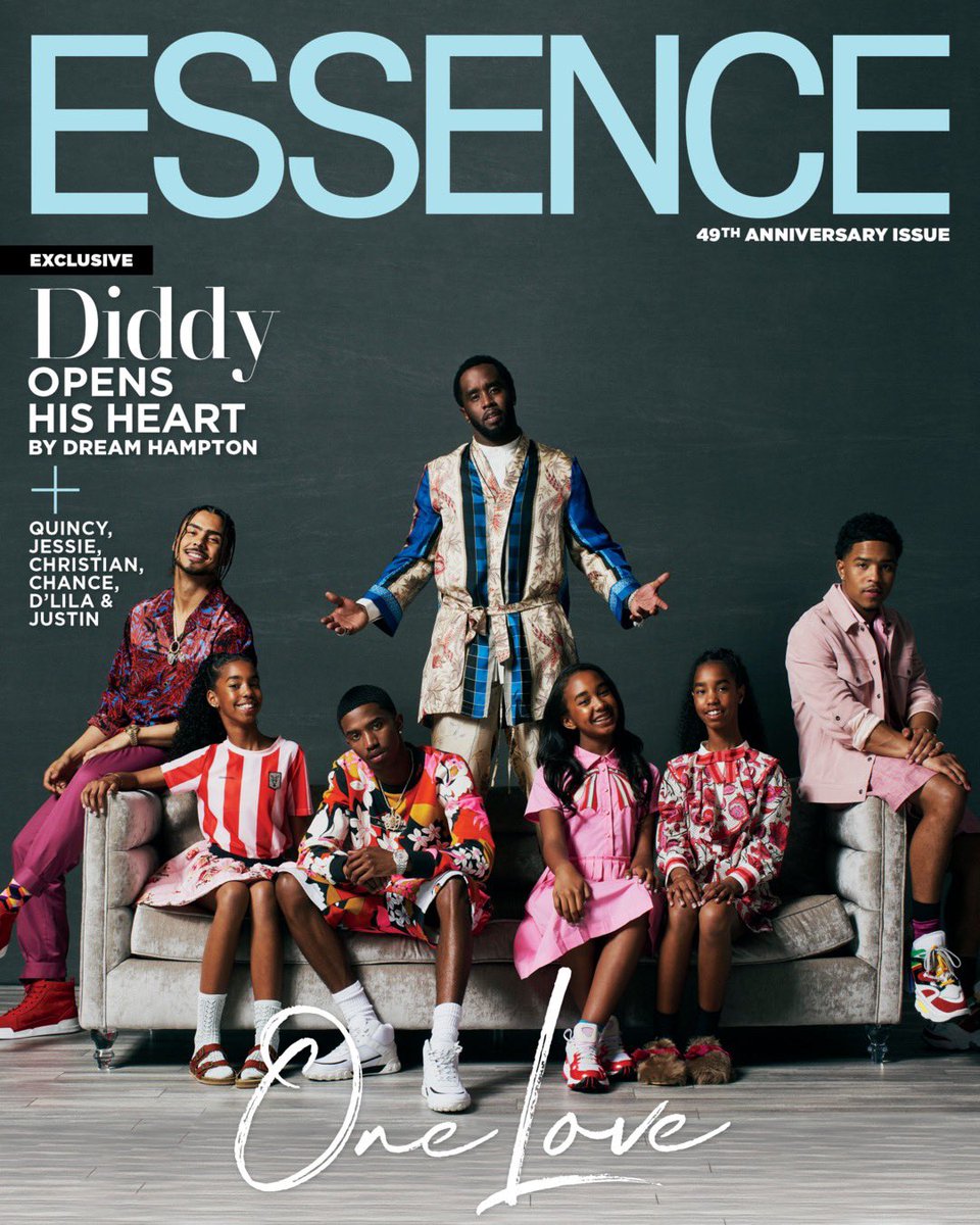 randa_writes's tweet photo. . @Diddy and his tribe are on the May issue of @Essence! 🙏🏾 #RIPKimPorter https://t.co/ua9bDATjWS