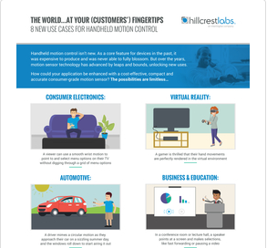 How can you use handheld #motioncontrol to unlock a whole new set of applications? Read our #infographic to see how this technology can upgrade your UX. hillcrestlabs.com/white_paper/th…