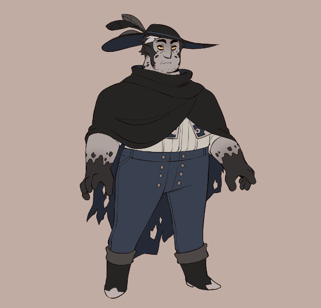 i attempted to desing a boyfriend for frog prince.. hes crow based... i still wanna work on him tho 