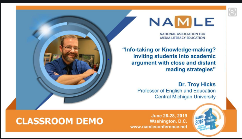 MediaLiteracyEd's tweet photo. Don't miss out on all of the awesome sessions during #NAMLE2019! Register today and take advantage of discounted early bird rates! #medialiteracy https://t.co/kBNur3Sc5S https://t.co/RBms7zIri3