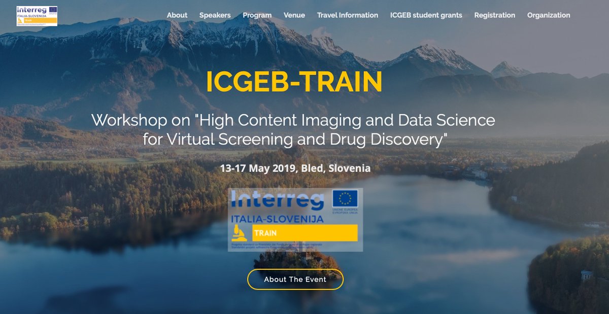 prjTRAIN's tweet photo. 🔜 Getting close to the #workshop “High content imaging and data #science for virtual #screening and drug discovery” by @ICGEB @MPS_JS @Institutozef @JSI_SLO
All ℹ️ at 💻 https://t.co/JhOgUmNUpT 🗓 13-17 May 2019
📍 Rikli Balance Hotel #Bled, #Slovenia
#TRAINForInnovation https://t.co/rmRZUZ6lAm