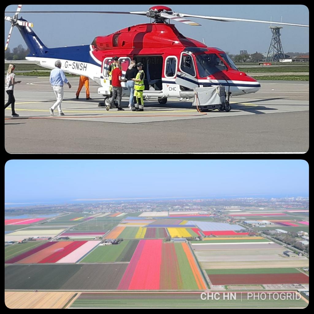 Over the weekend, our team in the Netherlands took a few flights around the @DHAirport to experience this spectacular view of the nearby tulip fields.