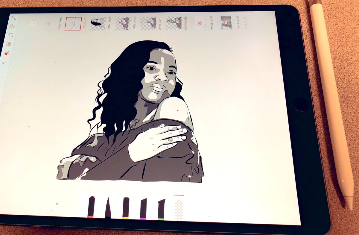 TBA22Green's tweet image. #TimeProject — Sister Drawing Series: Part3. Coming along...🤷🏾‍♂️