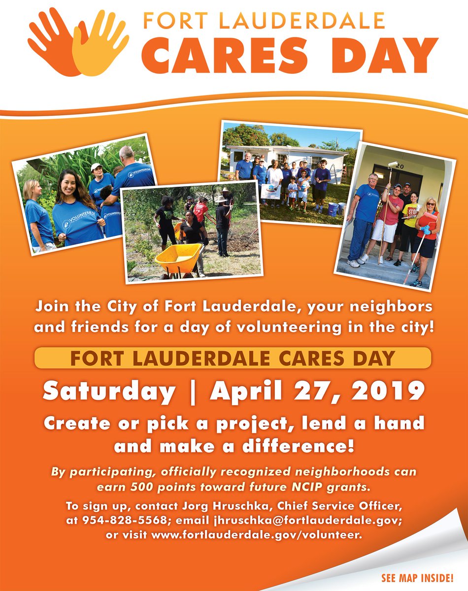 FTLCityNews's tweet photo. Volunteer for FTL Cares Day on April 27; over 40 projects to choose from! https://t.co/lyDL9CKgZK @deantrantalis @heathermoraitis @glassman4ftl @rmckinzie8779 @BenSorensen @clagerbloom @AlainBoileau2 @CFLCA2018 @FLPD411 @FLFR411 @playlauderdale @GoRiverwalk @FLLChamber https://t.co/tBxVjFNCNe