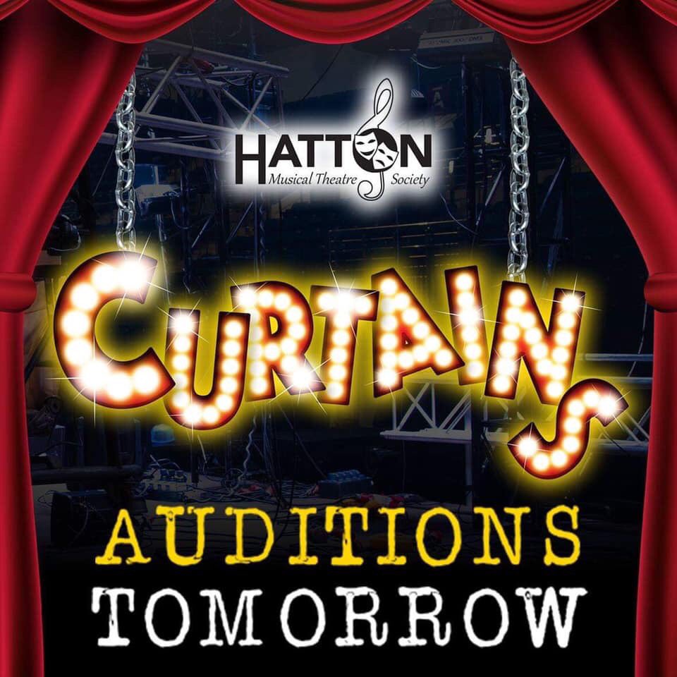 HattonMusical's tweet image. Auditions for Curtains take place tomorrow evening from 8.00pm! We are looking forward to finding our cast for this hilarious musical comedy!
