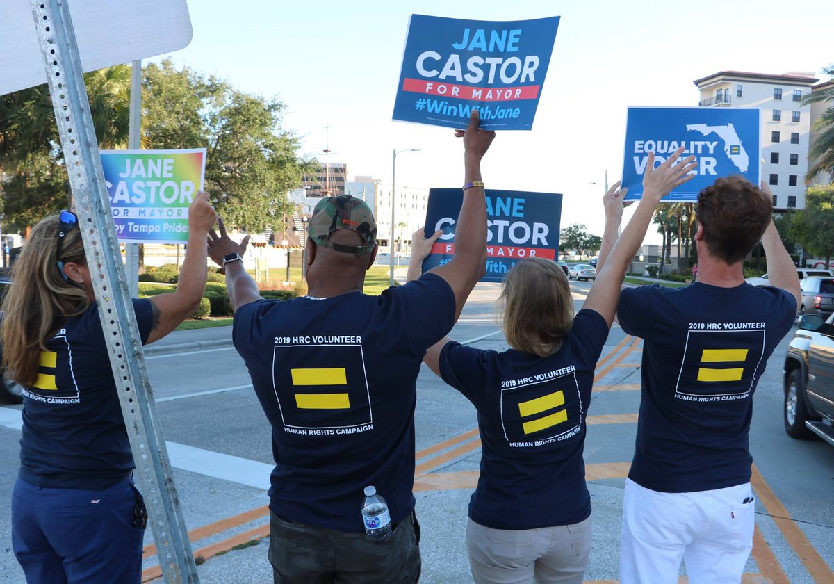 HRC volunteers getting out the vote for Jane Castor
