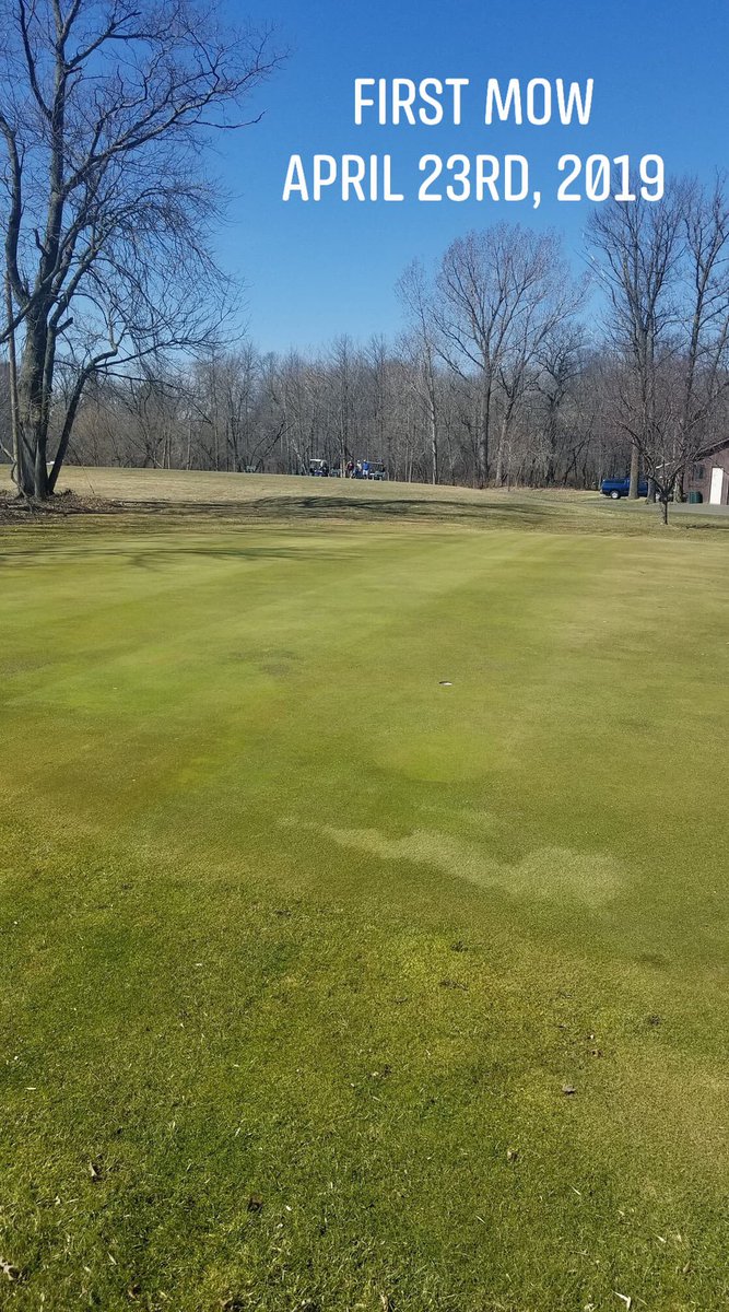 GolfCuyuna's tweet photo. 2019 season is officially here! First greens cut of the season!

#GolfMN #GolfCuyuna https://t.co/R1EjozikUp