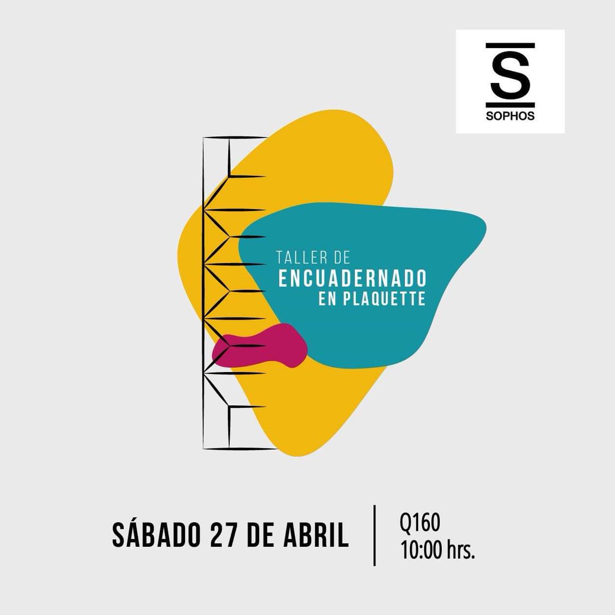 gazetagt's tweet photo. Este sábado 27 de abril, nuestros amigos de la @Maleta_Ilegal impartirán el Taller de encuadernado en plaquette, en el que quienes participen aprenderán técnicas de encuadernado y practicarán la escritura breve.
.
Más información: https://t.co/Sjt7KC1Kbl
.
#Evento
#gAZeta
🦉 https://t.co/XwIOo4pl7R