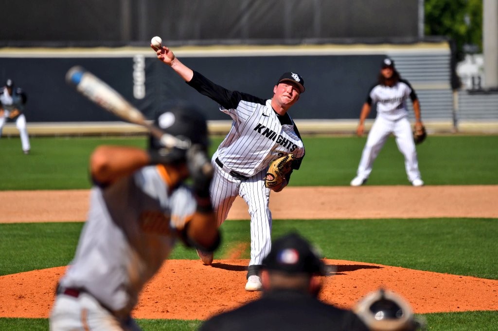 UCF_Baseball's tweet photo. Duff has retired all six batters he's faced today 👌

4-3 lead in the seventh. https://t.co/trjRVgvW29