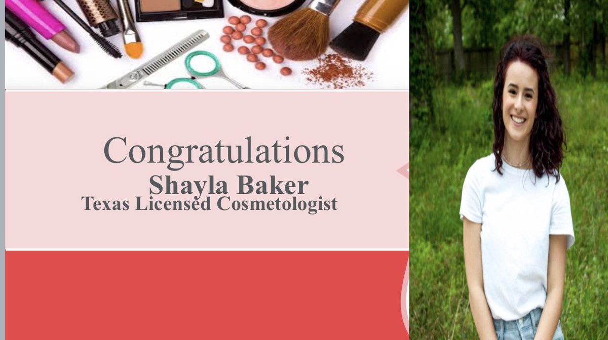 KHSCosmo's tweet photo. Congrats!! #hairstylist https://t.co/VX5WgE11kc