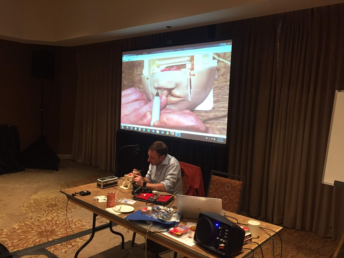 STSimulare's tweet photo. 2 weeks ago we hosted a workshop for cleft in collaboration w/ @DePuySynthes at the @AmerCleftPalate conference in Tucson, AZ. We would like to thank those who attended the workshop &amp; visited our booth, and we're looking forward to seeing you at next year's #ACPA meeting! https://t.co/Ywl4yrbJSS