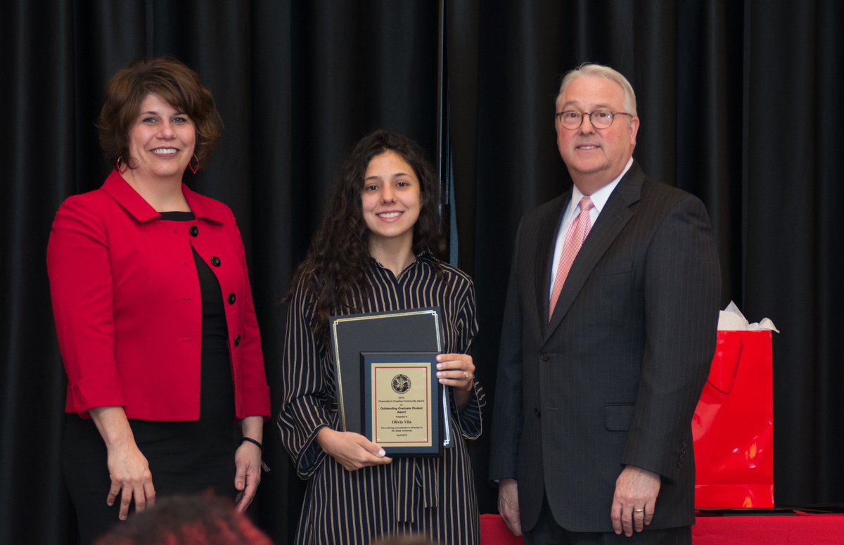 Did you know that <a href="/NCStateCNR/">NC State College of Natural Resources</a> grad student @oliviafvila won a 
2019 Chancellors Creating Community Award for Outstanding Graduate Student? #wowmoment