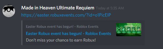 Lord Cowcow On Twitter There S A New Easter Robux Event Scam