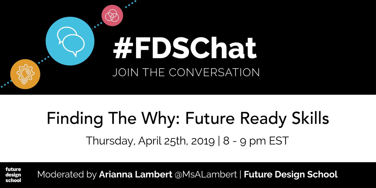 fdesignschool's tweet photo. When we think about education, we need to be asking ourselves; how do we prepare kids for a rapidly changing world? Join us Thursday as we chat about the "WHY" behind Future Ready Skills #FDSchat #FDSInnovates https://t.co/JPbfUFAvvE