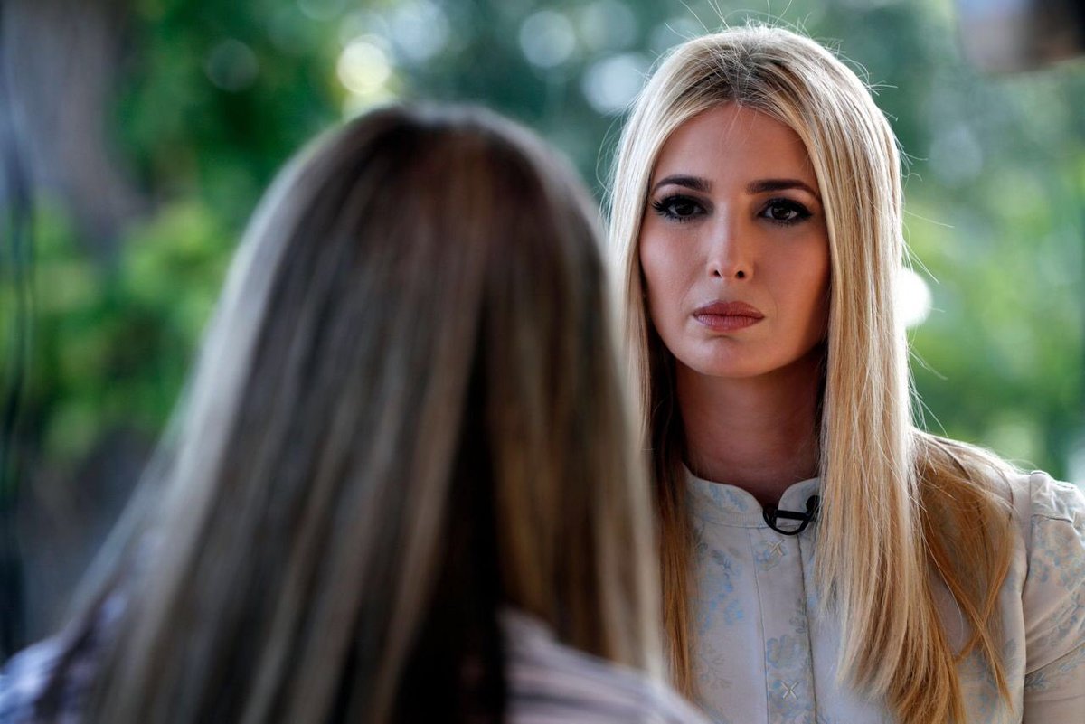 Genie2's tweet photo. @MoLulkowski @Rahnaseeta @JanieOnPolitics @essenviews @CREWcrew While all eyes are on Trump, Don Jr. and Jared’s role in Mueller’s report, Ivanka is putting in place voting machines that will give her crooked dad another 4 yrs to destroy America. #2020Election #GeorgiaVotingMachines https://t.co/9o701qeMli