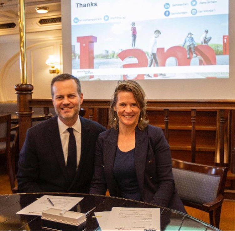 WTMAssociation's tweet photo. NEWS: @nycgo and @iamsterdam celebrated a city-to-city partnership renewal aboard the historic clipper tallship “Stad Amsterdam”.  Were present as the two destinations deepened their relationship and ongoing commitment to keeping these cities livable, lovable and prosperous. https://t.co/KjQbSMVNxj