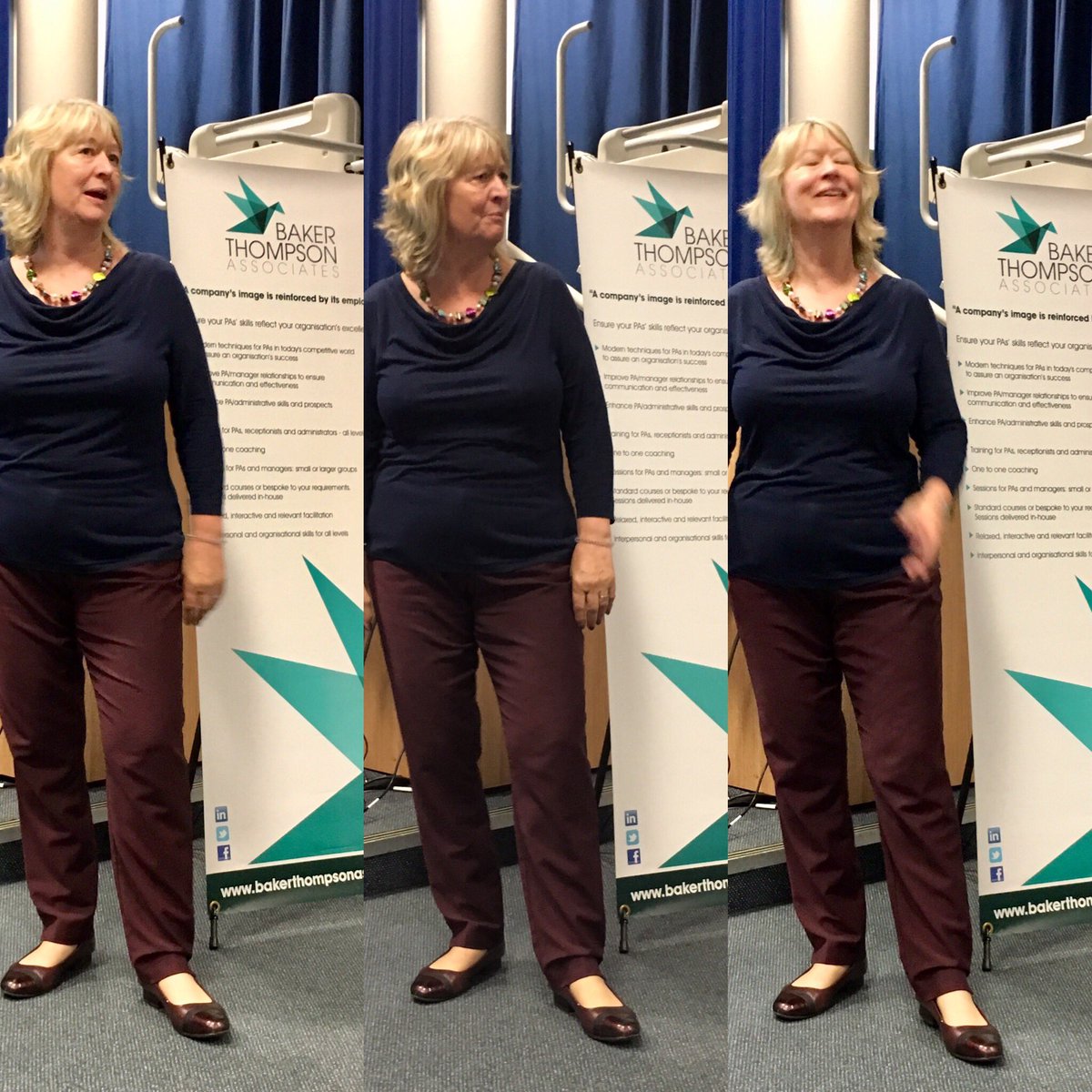 SHampshirePAs's tweet photo. Weβve enjoyed a fantastic evening event with @BakerThompsonAL at @HantsPolice HQ talking about the Art of Communication. Thoroughly energising and thought provoking session. Inspiring stuff. Thankyou Heather! #Learning #PASkills #Networking #Business #Communication #BodyLanguage https://t.co/5sg07rxe6V