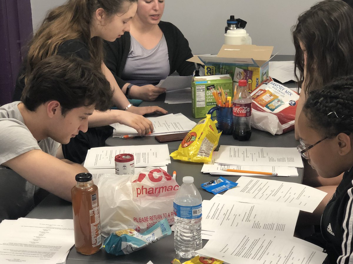 YPTDC's tweet photo. We peeked in on Young Playwrights’ Guild today! They are giving feedback on each other’s plays, each one-acts that serve as artistic responses to classic and notable plays! #youngplaywrights #dcartsed https://t.co/cMRoZAWj5r