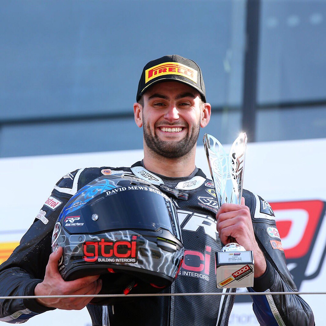 Another 6D Rider on the podium this weekend. Top step finish for Alex Olsen in round 1 of the  <a href="/OfficialBSB/">Bennetts British Superbike Championship</a>  Superstock championship 🏁🏆