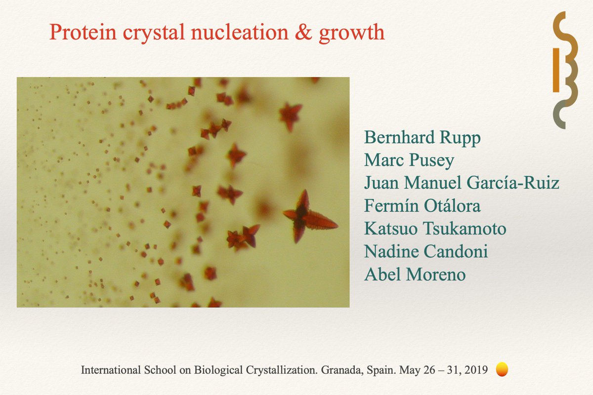 ISBC Granada 2019 #Crystallization Take a look at marvellous group of Speakers . isbcgranada.org