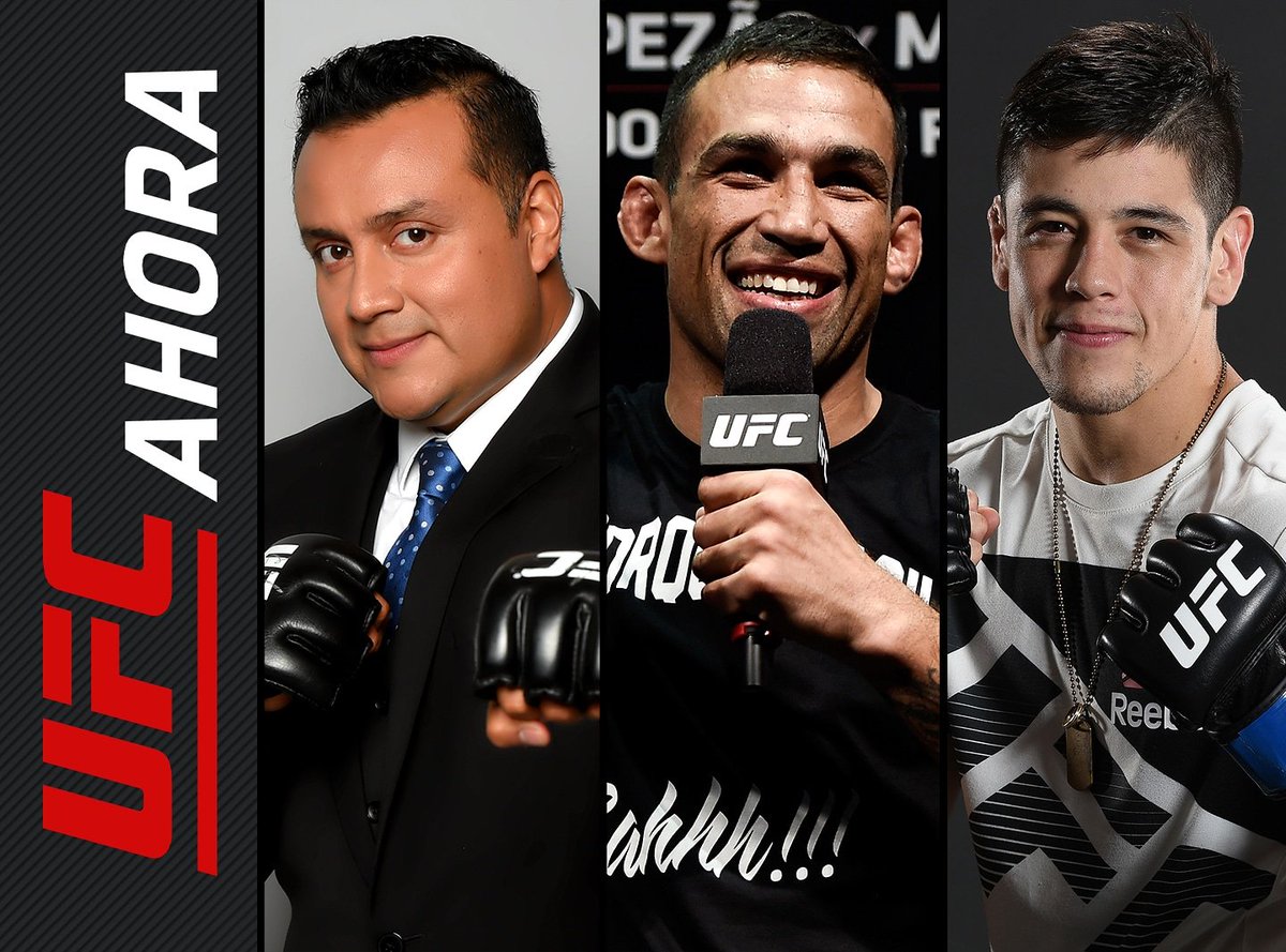 Se aproxima un buen episodio con <a href="/FabricioWerdum/">Fabricio Werdum</a> <a href="/theassassinbaby/">Brandon Moreno</a> y <a href="/TroySantiagoTV/">Troy Santiago</a>.
Aprovecha de mandar ya tus preguntas y las responderemos en el show... Usa #UFCAhora
.
#ufc #ufcespanol #mmaespanol #fightnight #fightpass #mma #artesmarcialesmixtas #artesmarciales #martialarts
