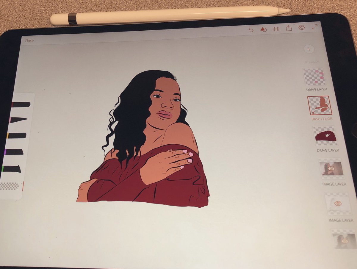 TBA22Green's tweet image. #TimeProject — Sister Drawing Series: Part4...🤷🏾‍♂️ @visual_word