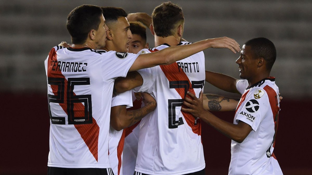#CopaLibertadores <a href="/CARPoficial/">River Plate</a> jugará mañana ante <a href="/CDPalestinoSADP/">Club Deportivo Palestino</a> en Chile, país en el cual mantiene una racha de cuatro partidos sin derrotas jugando por <a href="/Libertadores/">CONMEBOL Libertadores</a>. A continuación, un repaso de los antecedentes lineadefondo.com.ar/noticias/3183
