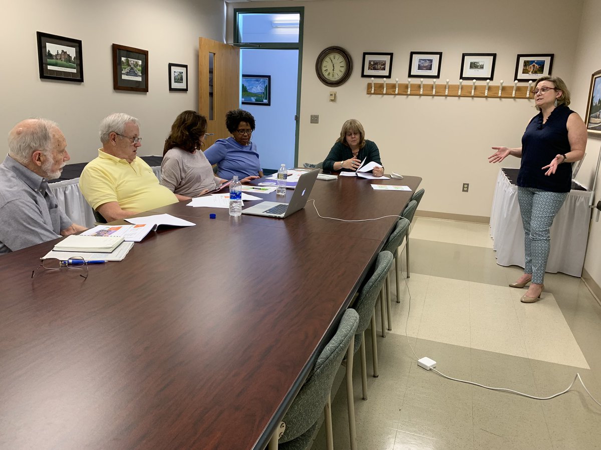 Our marketing and development committee hard at work coming up with a fundraising plan!