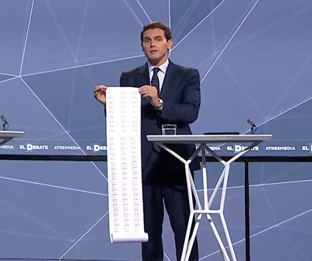 RojoTuiter's tweet photo. Y estas son todas las veces que he dicho una cosa y he hecho otra #ElDebateDecisivo https://t.co/bRc1xQf6dl