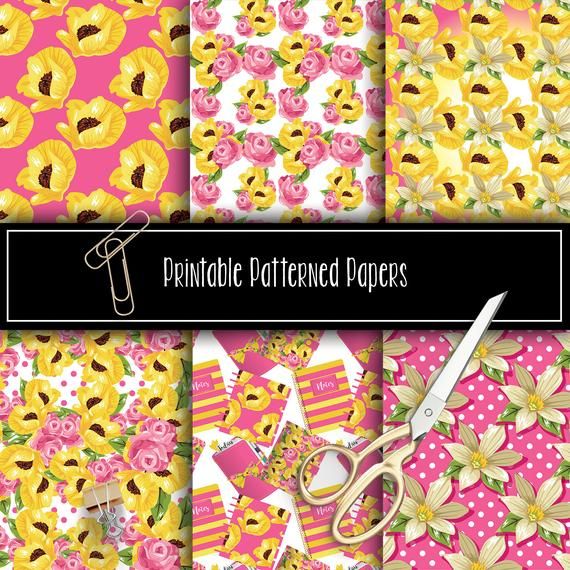 scrapcraftastic's tweet image. Spring Florals Printable Patterns Digital Papers Printable  (12x12) buff.ly/2UurC0s #patternpapers #printablepapers #pritntablepatterns