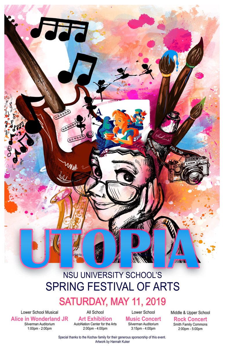 Come out for this inaugural arts event! I promise it will not disappoint <a href="/uschool_nsu/">University School</a> @